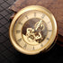 Hicarer 4 1/16 Inch Gold Skeleton Clock Insert with Gold Bezel...
