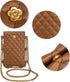 Montana West Small Quilted Cell Phone Purse for Women Soft Chain Crossbody Cellphone Wallet Bag...