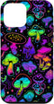 iPhone 12 mini Psychedelic Magic Mushrooms Hippie Trippy Pattern Case...
