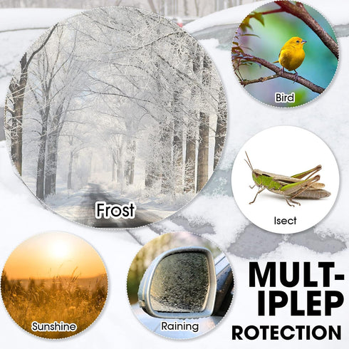 Frienda 6 Pieces Waterproof Side Mirror Covers Auto Rearview Protection Cover Exterior Rear View Accessories Car Mirror Accessories with Drawstrin...