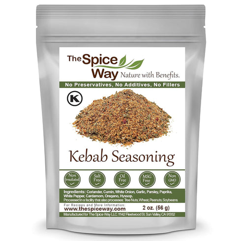 The Spice Way Kebab Seasonings - Meat and Poultry Spice Blend No Additives, No Preservatives, No Fillers, Beef Kababs, Chicken Kebabs and Gyro Sea...