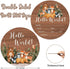 Woodland Baby Milestone Blanket with Birth Stat Sign, Forest Baby Growth Chart Monthly Blanket, Watch Me Grow Woodland Animals Baby Nursery for Ne...
