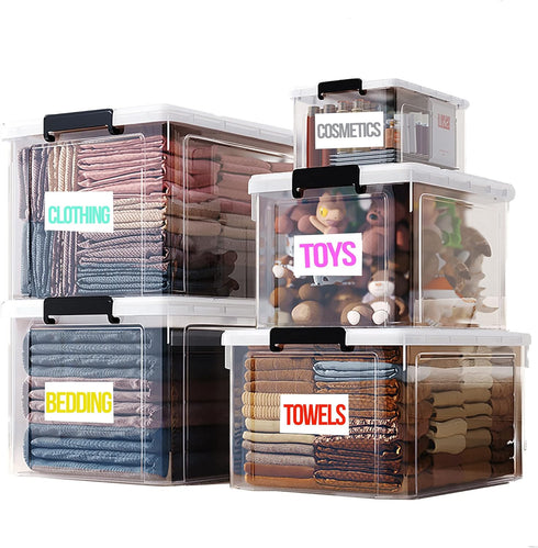 Large Blank Labels for Storage Bins, 60 Sheets Customizable Sticker Lables for Home Organization, Practical Lables for File Organization, Storage ...