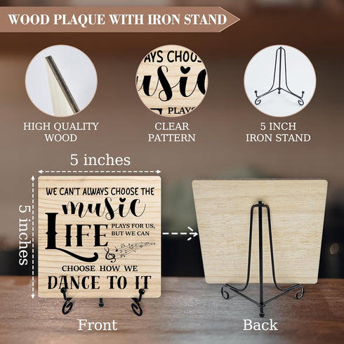 Inspirational Desk Decor, Dancing Sign With Iron Stand, Encouragement Gifts For Women Dance Lovers Dance Teacher, Motivational Dance Sign For Home...