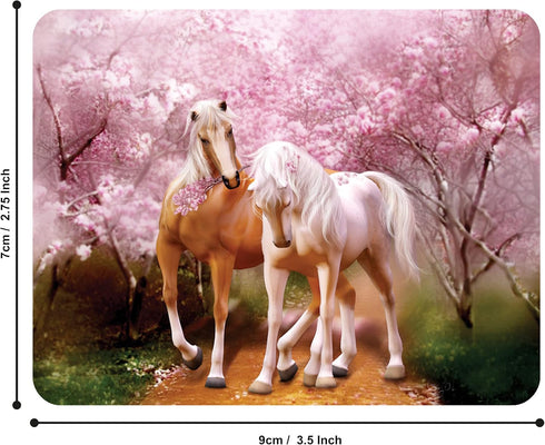 Magnet - Spring Love from Deluxebase. Lenticular 3D Horse Fridge Magnet. Magnetic Decor for Kids and Adults with Artwork Licensed from Renowned Ar...