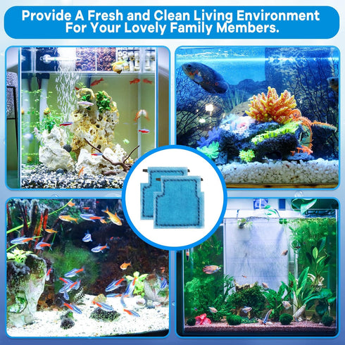 9 PCS Aquarium Filter Cartridge Compatiable with Aqua-Tech Filters (EZ-Change #1) Fish Tank Filter Cartridge Compatiable with Aqua-Tech 5-15 Power...