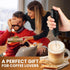 Milk Frother Handheld with Stainless Steel Stand, Battery Operated Whisk Maker Hand Drink Mixer for Lattes, Coffee, Cappuccino, Matcha, Black...