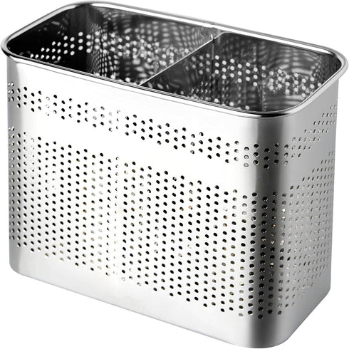Stainless Steel Cutlery Utensil Holder (Medium Square) Chopsticks Holder for Dishwasher...