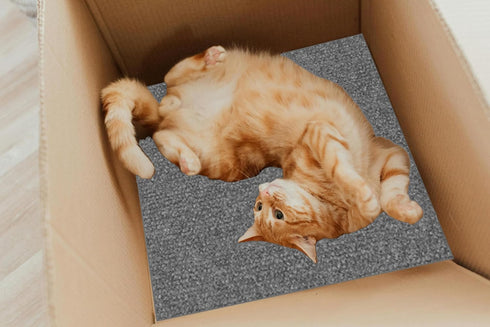 39.7"x11.8" 3PCS DIY Adhesive Climbing Cat Scratcher Carpet Self-adhesive Cat Tree Replacement Part Mat Cat Scratching Mat, Suitable for Cat Trees...