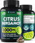 Citrus Bergamot Extract 1000mg - Citrus Bergamot Supplement for Heart, Immune System Support, and Healthy Aging - Pure, Vegan Bergamot Capsules...