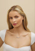 Barzel 18K White Gold Plated or Rose Gold Plated Created White Opal Graduated Necklace...