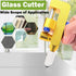 Canitu 2 in 1 Manual Tile Glass Cutter Tool Kit with 3-15 mm Tungsten Steel Blades Breaking Pliers Manual Glass Tile Cutter Hand Tool for Home DIY...