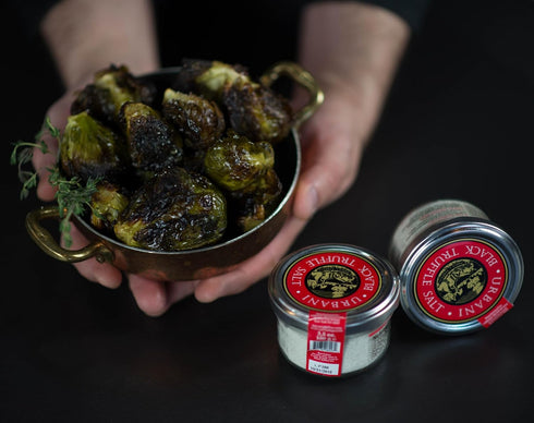 Urbani Truffles Black Truffle Salt 3.5 Oz - Truffle Seasoning Made with Guérande Sea Salt and Infused with Real Truffles, Gourmet Seasoning for Co...