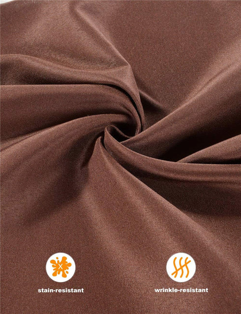 Chocolate Cloth Napkins 1-Dozen, Solid Washable Fabric Napkins Set of 12, Perfect for Weddings, Parties, Holiday Dinner (17 x 17-Inch, Chocolate)...