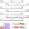 Henoyso 7 Pcs Metal Paper Tearing Ruler Deckle Edge Ruler Craft Ruler Stainless Steel Paper Cut Tool 12 Inch Irregular Edges Ruler Measurements To...