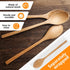 Wooden Spoons, 6PCS 9 Inch Wood Soup Spoons for Eating Mixing Stirring, Long Handle Spoon for Japanese Style Home Kitchen Cooking Stirring...