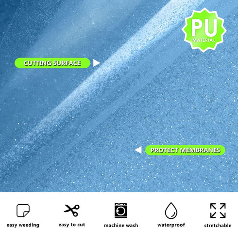 Glitter Glow in Dark Permanent Vinyl Iron on Shirts, Heflashor Glow in The Dark HTV Vinyl for Party Luminous Heat Transfer Vinyl Sheets Bundle, 12...