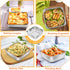 P&P CHEF 6 Inch Square Cake Baking Pans (2 Pcs), Stainless Steel Lasagna Brownie Pan For Small Birthday Cake Bread Pie, Leakproof & Brushed Surfac...