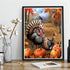 Kaliosy 5D DIY Diamond Art Kits for Adults Halloween by Number Kits, Diamond Painting Thanksgiving Pumpkin Turkey Full Drill Arts Wall Decoration ...