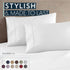 HC Collection Pillow Cases Standard Size/Queen Size Set of 2- Microfiber, Extra Soft Pillowcases - Easy Care & Machine Washable - White...