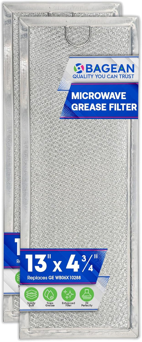 Microwave Grease Filter Replacement 13" x 4.7" WB06X10288 Compatible with GE Microwave Filter Replacement - Aluminum Mesh Filters for Kitchen Stov...