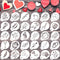 Outus 30 Pieces Valentine's Day Cake Stencils Reusable Valentine Cookie Stencils Cake Cookies Baking Painting Mould Heart Stencil Templates Coffee...