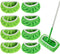 8PCS Reusable Microfiber Mop Pads Washable Wet Pads Compatible with Swiffer Sweeper Refills Pads for Wet & Dry Sweeping Cloths Mop Head Replacemen...