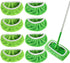 8PCS Reusable Microfiber Mop Pads Washable Wet Pads Compatible with Swiffer Sweeper Refills Pads for Wet & Dry Sweeping Cloths Mop Head Replacemen...