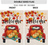 Fall Welcome Garden Flags for Outside,Truck with Pumpkins Maple Leaves,Harvest Decorative Farmhouse Flag for Patch,12.5 x 18 Inch Double Sided,Sma...