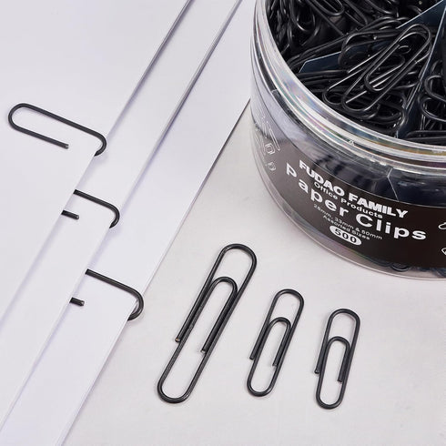 500pcs Paper Clips Assorted Sizes, Small, Medium and Large?1.1inch, 1.3inch and 2inch) Paper Clips, Vinyl Coated Paperclips for Office, School, Ho...