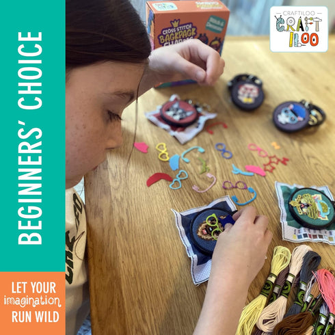 5 Stamped Cross Stitch Kits for Kids.Needlepoint Kits for Beginners. Embroidery Kit for Kids,Girls Cross Stitch kit (Dogs)...