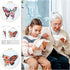 Yinder 5 Sets Embroidery Beginners Kit with Butterfly Flower Patterns and Instructions Cross Stitch Kits for Starter DIY Adult Kids Butterfly Patt...