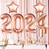 KatchOn, Rose Gold 2025 Balloons Graduation - Giant, 40 Inch | 2025 Rose Gold Balloons, Star Balloons | Grad Decorations Class of 2025 Balloons | ...