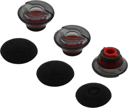 ALXCD Gel Eartips for Plantronics Voyager 5200 Headset, S/M/L 3 Pcs Soft Gel Ear Tips & 3 Pcs Foam Cover Tips, Fit for Plantronics Headset Voyager...