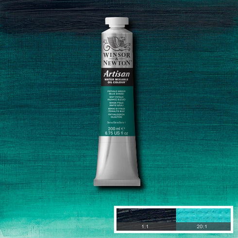 Winsor & Newton Artisan Water Mixable Oil Colour, 6.75-oz (200ml), Phthalo Green (Blue Shade)...