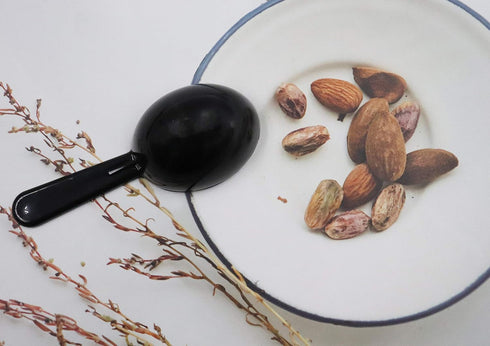 Sowaka 5 Pcs 0.25 OZ Coffee Spoons Plastic Short Handle Black Measuring Tablespoon for Coffee Tea Milk Powder Sugar Cereal...