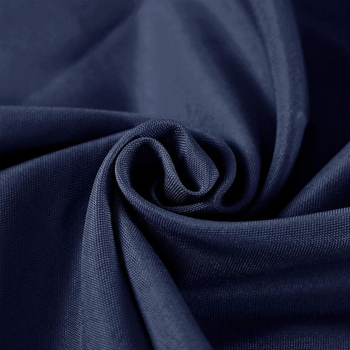 108 inch Round Tablecloth Washable Polyester Table Cloth Decorative Table Cover for Wedding Party Dining Banquet?108 inch,Navy?...