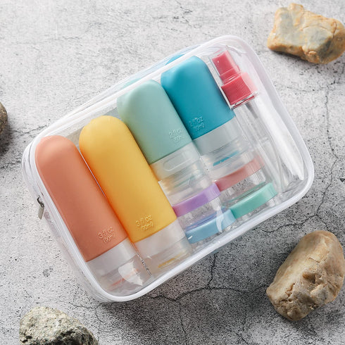 16 Pack Travel Bottles Set - TSA Approved Leak Proof Silicone Squeezable Containers for Toiletries, Conditioner, Shampoo, Lotion & Body Wash Acces...