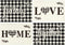 Artoid Mode Love Family Together Home Buffalo Plaid Placemats for Dining Table, 12 x 18 Inch Holiday Vintage Thanksgiving Washable Table Mat Set o...
