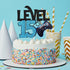Level 15 Game Birthday Cake Topper - Video Game Boy's 15th Birthday Level Up Party Blue Cake Supplies - Game On Winner Gaming Party Decoration...