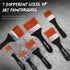LIGHTWISH Set of 7 Flat Paint Brushes for Applying Gesso, Acrylic Paint, Oil Paint, Watercolor...