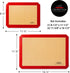 Last Confection Silicone Baking Mat - Set of 3 Non-Stick Professional Food Safe Tray Pan Liners - 2 Half Sheet (11-5/8" x 16-1/2") 1 Quarter Sheet...