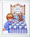 Tobin Bedtime Prayer Boy, 11 x 14 Counted Cross Stitch Kit, White, by The Yard...