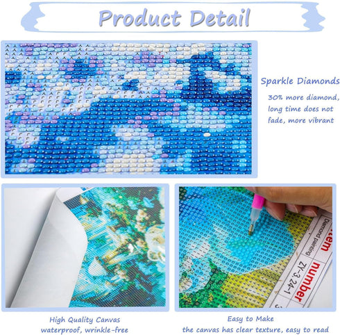 IPISSOI 5D Diamond Painting Kits by Number for Adults Red High Heel Shoes Art, Diamond Art Diamond Painting Full Round Drill Crystal Rhinestone Em...