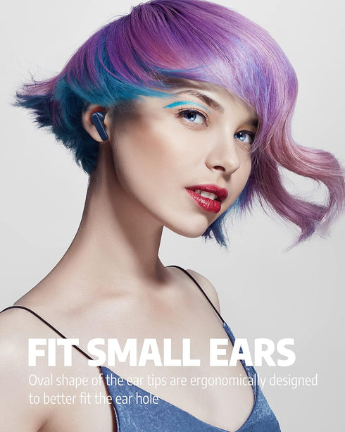 AIHOOR Wireless Earbuds for Music and Sports, Bluetooth 5.3 in-Ear Headphones with Extra Bass Built-in Mic Touch Control 30hr Battery Earphones, W...