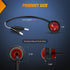 Nilight 3/4Inch Round Marker Light 10PCS Red LED Clearance Light 2 Connectors Side Indicator Bullet Marker Light IP68 Waterproof for Trailer Truck...