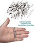 25 Pcs 2 Inches / 51 mm Metal Alligator Clip Spring Clamps,Silver Tone Nickel Plated, used in laboratory electric testing work and Cable Lead Clip...
