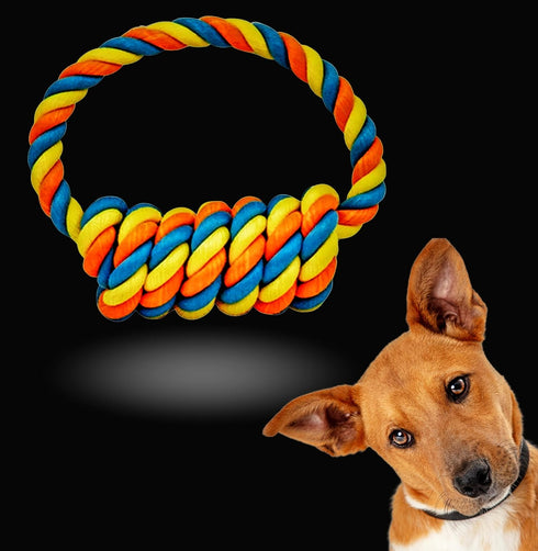 Twisted Rope tuggable chew Toy for Dogs...