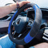 CAR PASS Line Rider Microfiber Leather Sporty Steering Wheel Cover Universal Fits for 95% Truck,SUV,Cars,14.5-15inch Anti-Slip Safety Comfortable ...