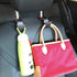 Car Hooks for Purses and Bags Cute Leather (2 pcs, Black with Red Edge) Cat Shape Car Essentials for Women Interior Cute Car Accessories Cute Aest...